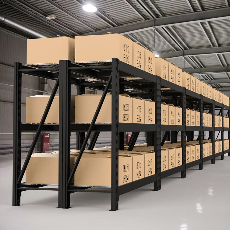 Metal storage shop shelving units